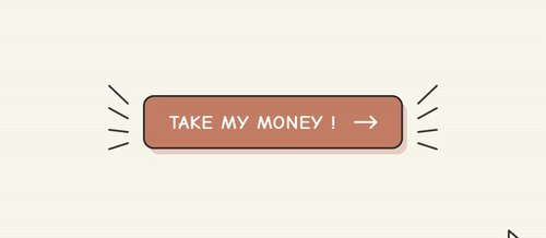 A rectangular, dusty-rose colored call-to-action button with the text 